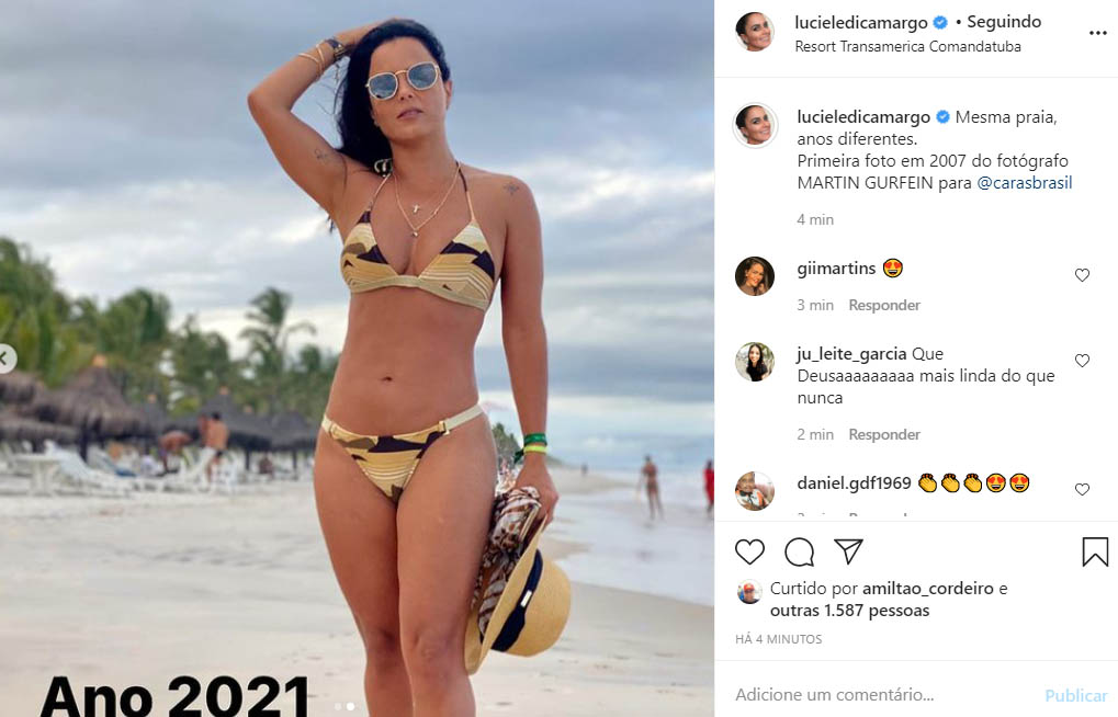 Luciele Di Camargo Compara Sua Boa Forma Em Fotos De Biqu Ni