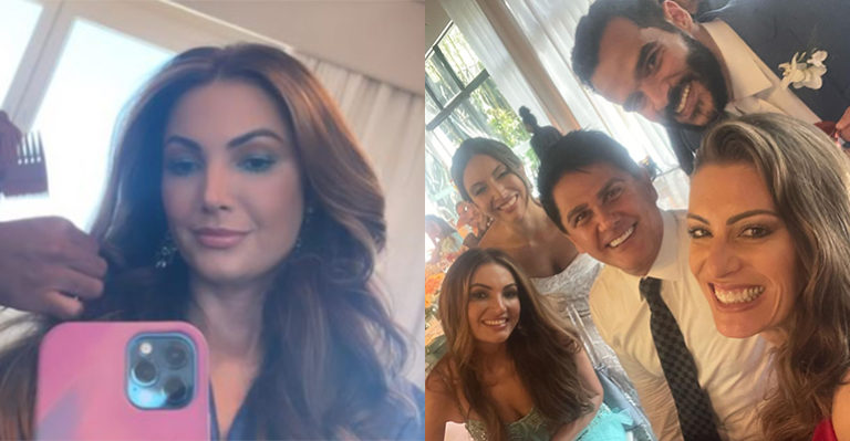 Patricia Poeta Madrinha No Casamento Da Irm Ca Ula Paloma Poeta