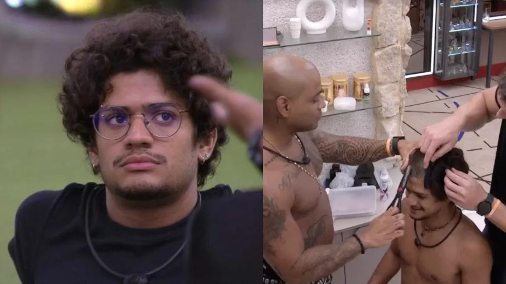 BBB 23 Gabriel Santana cumpre promessa e raspa o cabelo após voltar