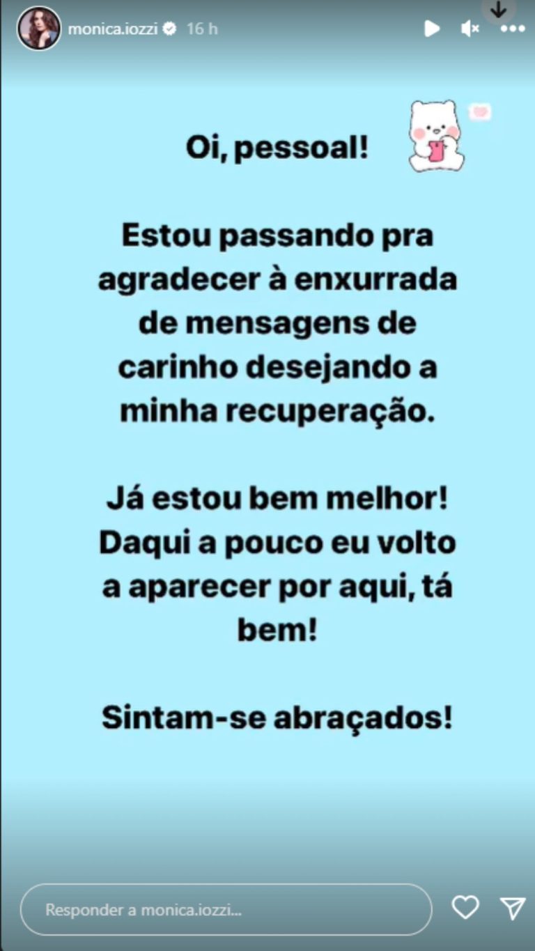 Após deixar elenco de Elas por Elas Monica Iozzi tranquiliza fãs