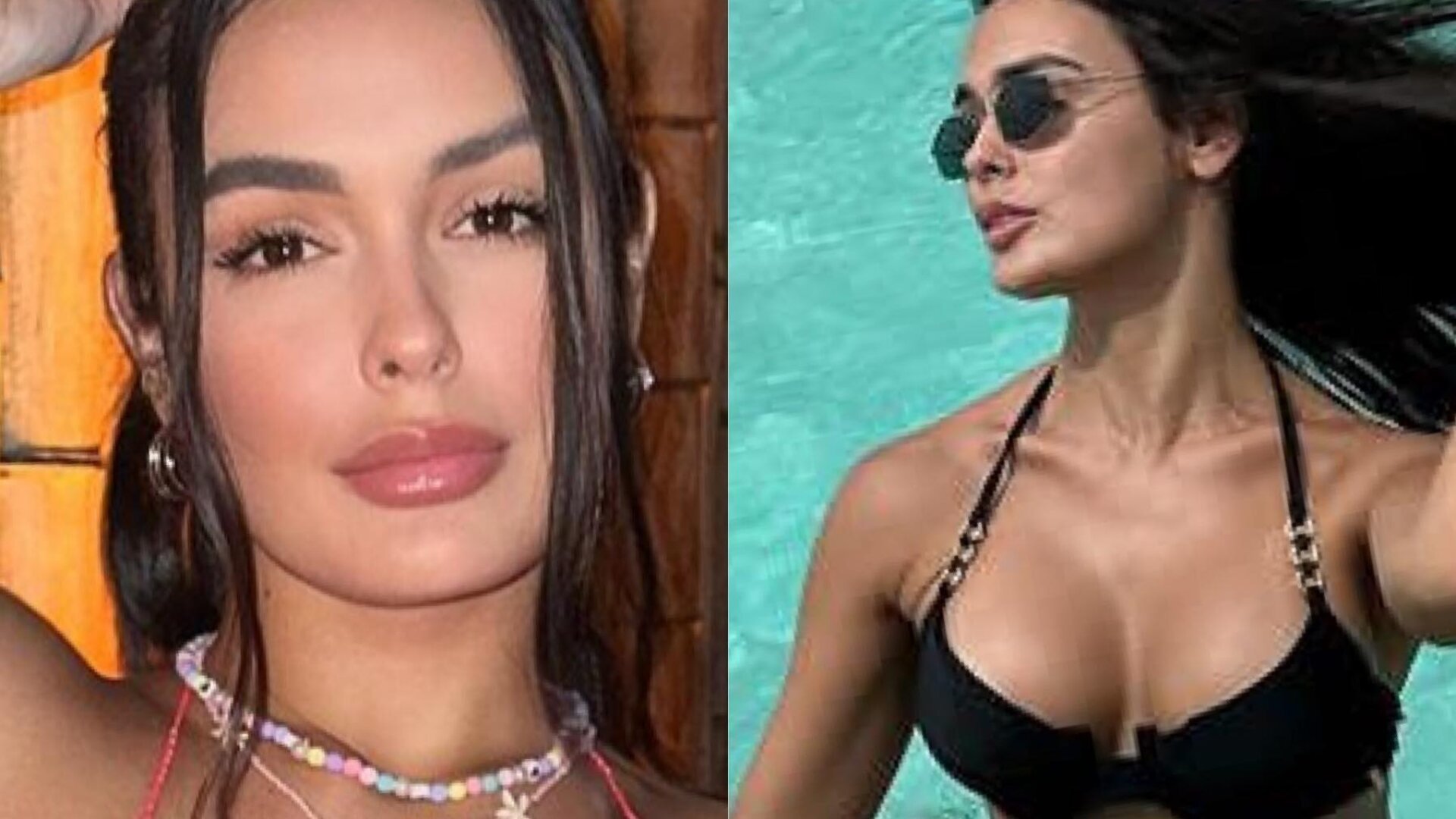 Ex BBB Larissa Santos faz sucesso na web ao posar de biquíni fio dental em fotos