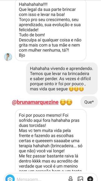 Bruna Marquezine conversa com Felipe Prior