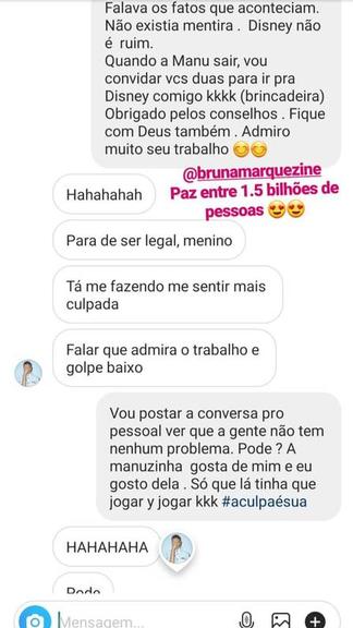 Bruna Marquezine conversa com Felipe Prior