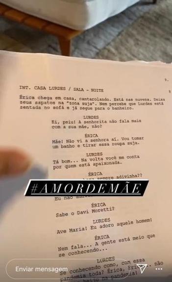 Amor de Mãe: Regina Casé mostra roteiro e dá spoiler de novela