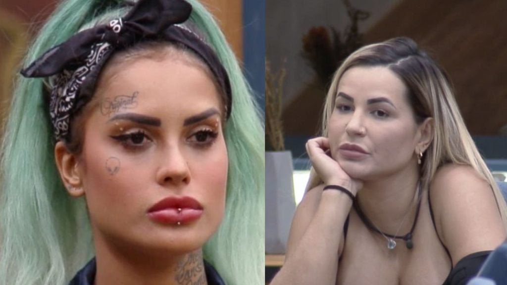 Tati Zaqui e Deolane Bezerra em 'A Fazenda 14' (Reprodução/PlayPlus)