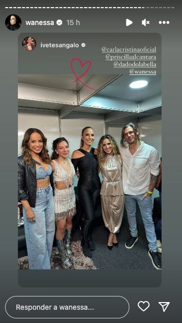 Famosos em show de Wanessa Camargo (Reprodução/Instagram)