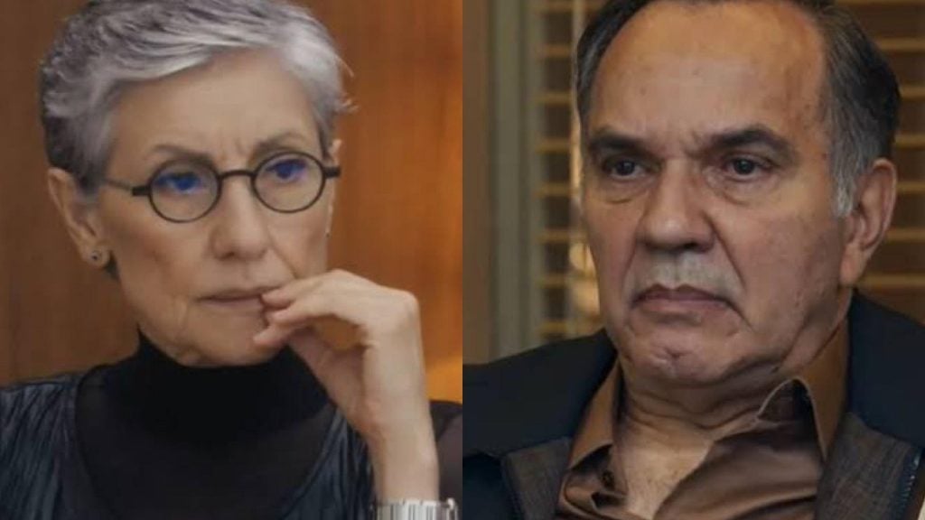 Cidália (Cássia Kis) e Guerra (Humberto Martins) em 'Travessia'