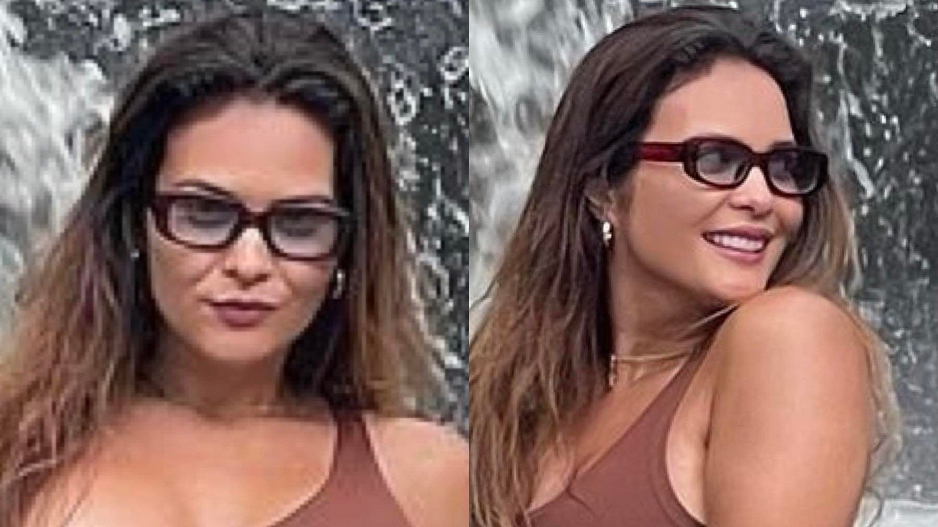 De calcinha cavada, Geisy Arruda empina o bumbum na cachoeira e agita web