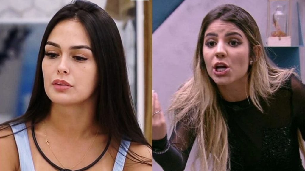 Larissa do 'BBB 23' e Hariany do 'BBB 19'. Reprodução/Globoplay