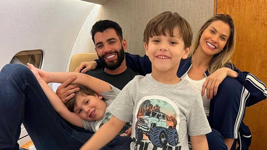 Gusttavo Lima ,Andressa Suita e filhos - Reprodução/Instagram