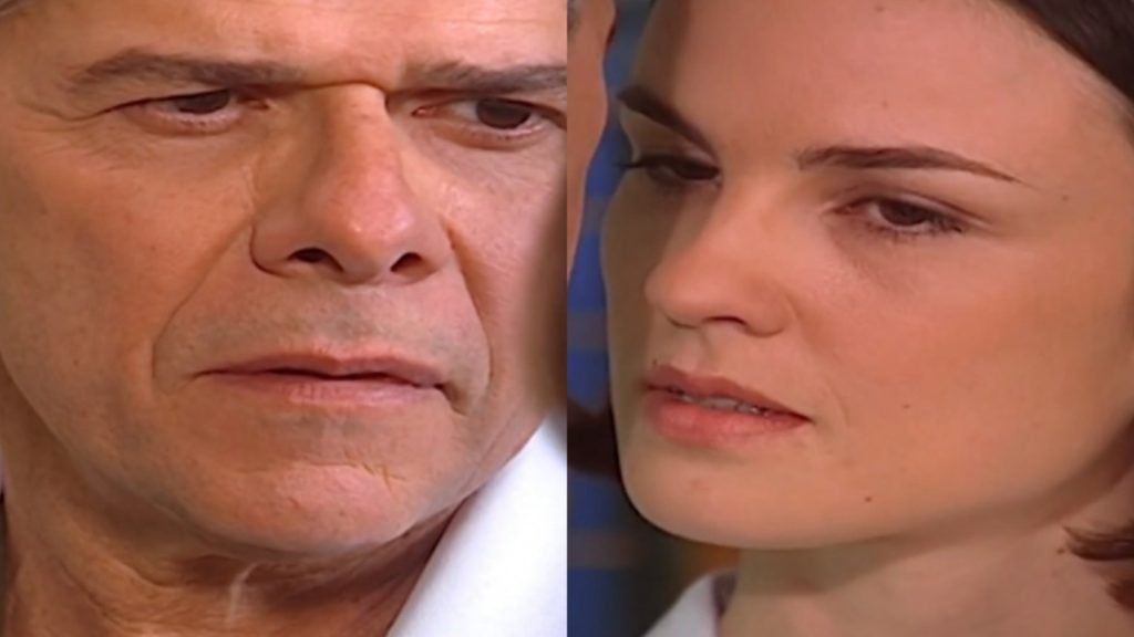 César e Laura (Reprodução/Globo)