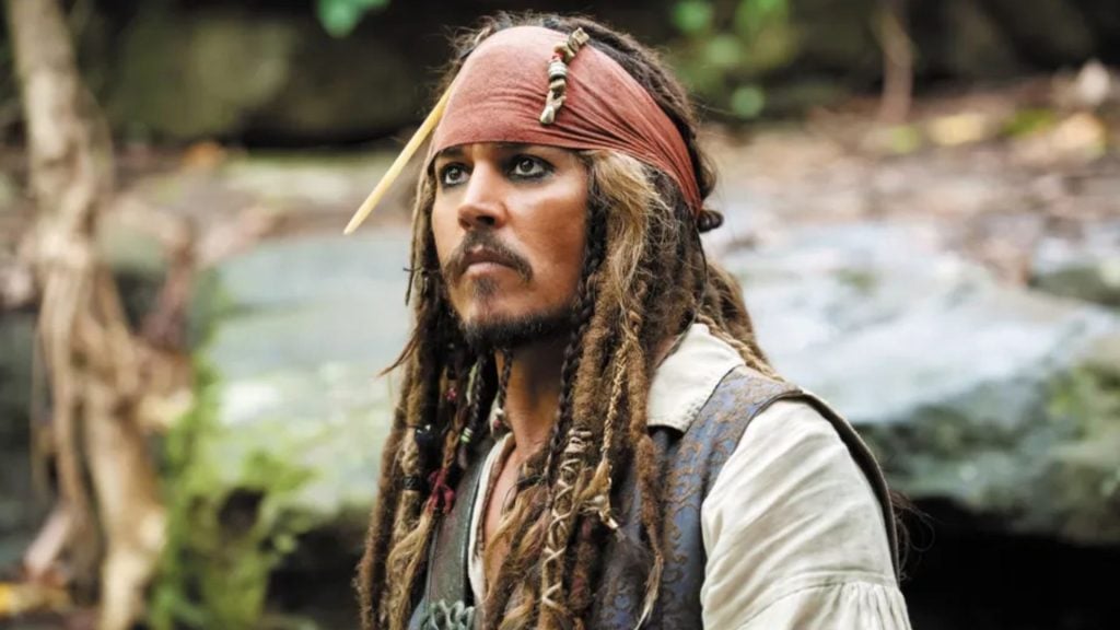 Johnny Depp como Jack Sparrow em Piratas do Caribe. Foto: Divulgação