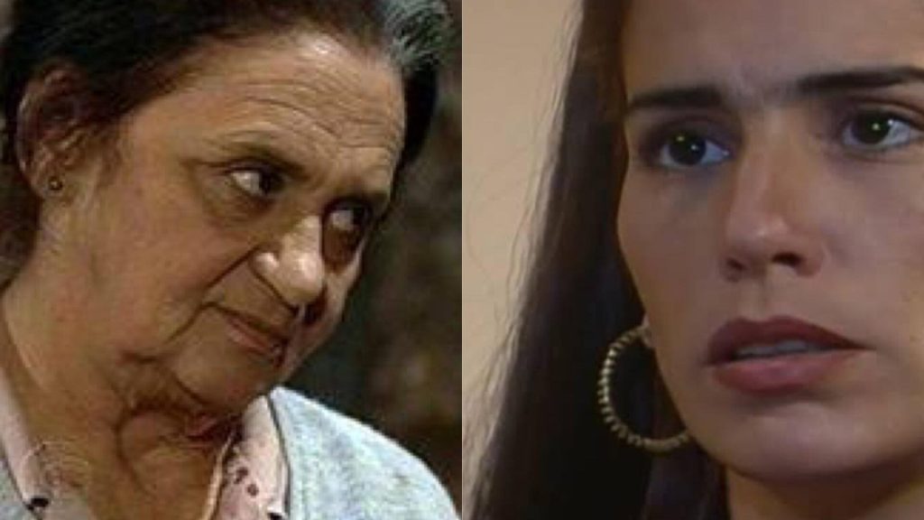 Isaura (Laura Cardoso) e Ruth (Gloria Pires) em 'Mulheres de Areia'