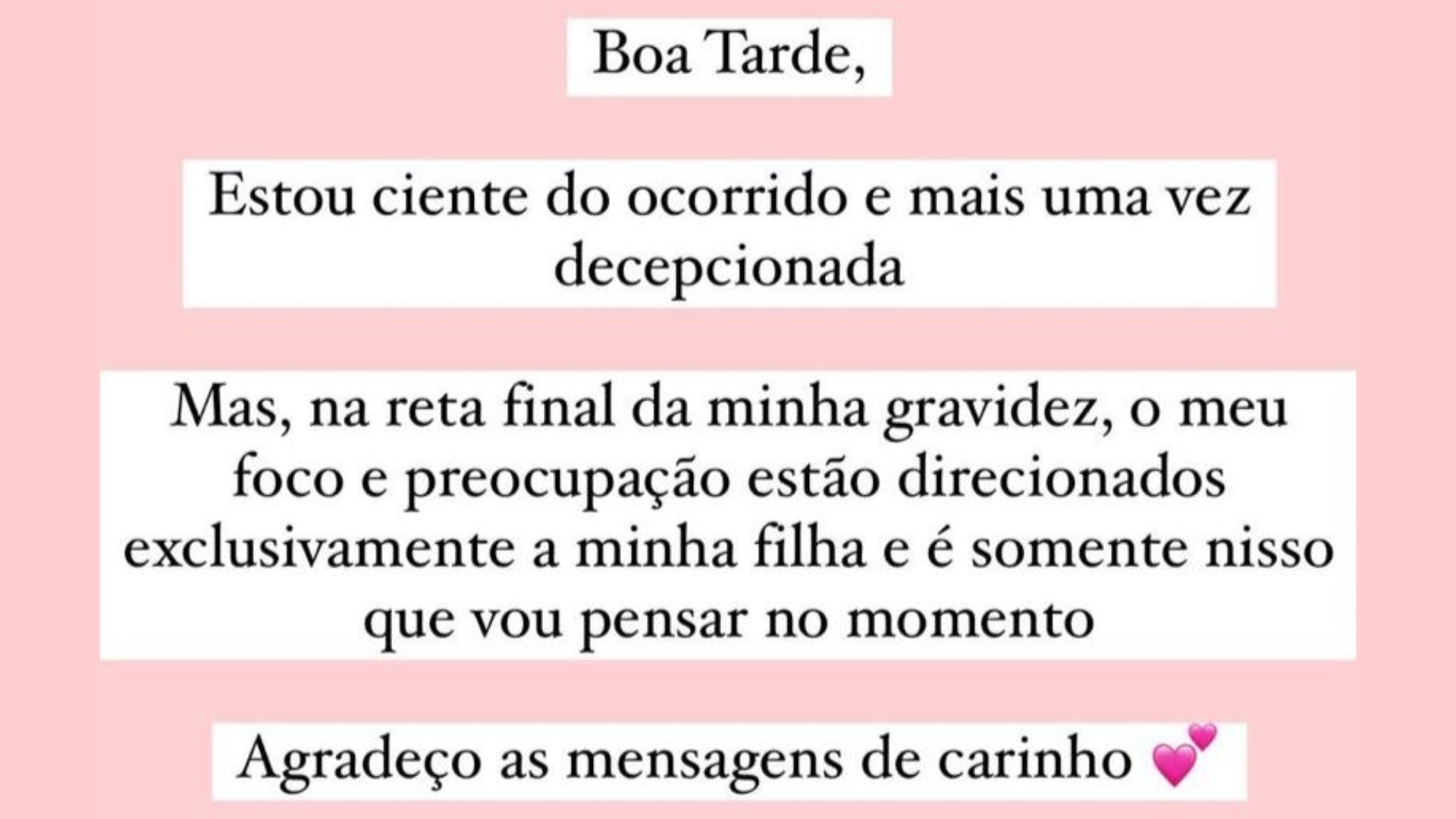 Depoimento de Bruna Biancardi - Reprodução/Instagram