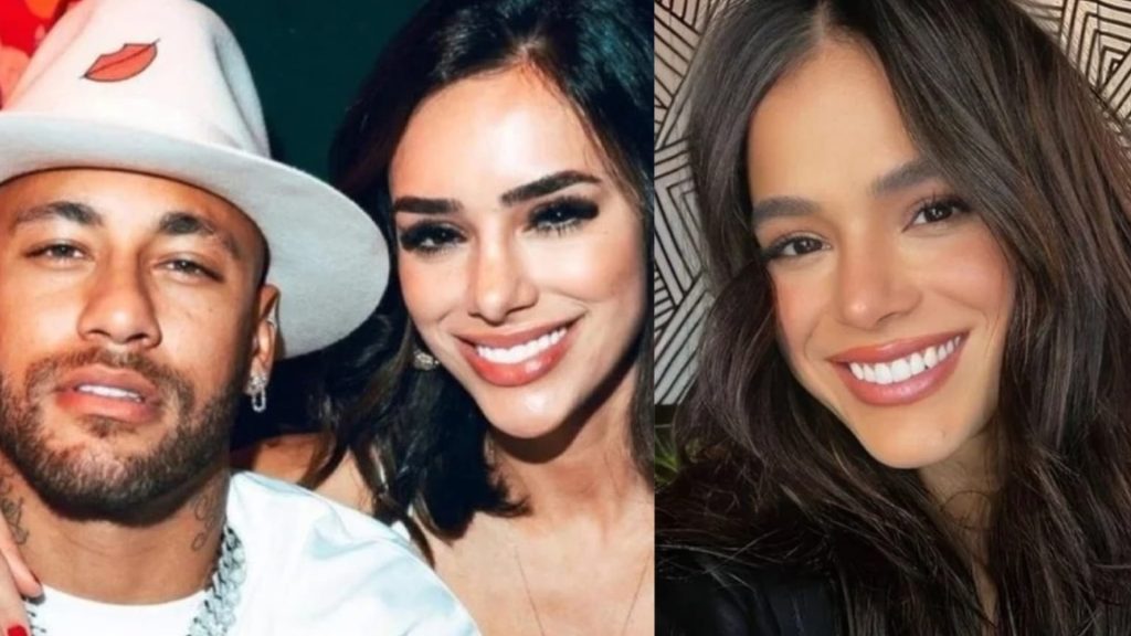 Neymar, Bruna Biancardi e Bruna Marquezine (Reprodução/Instagram)