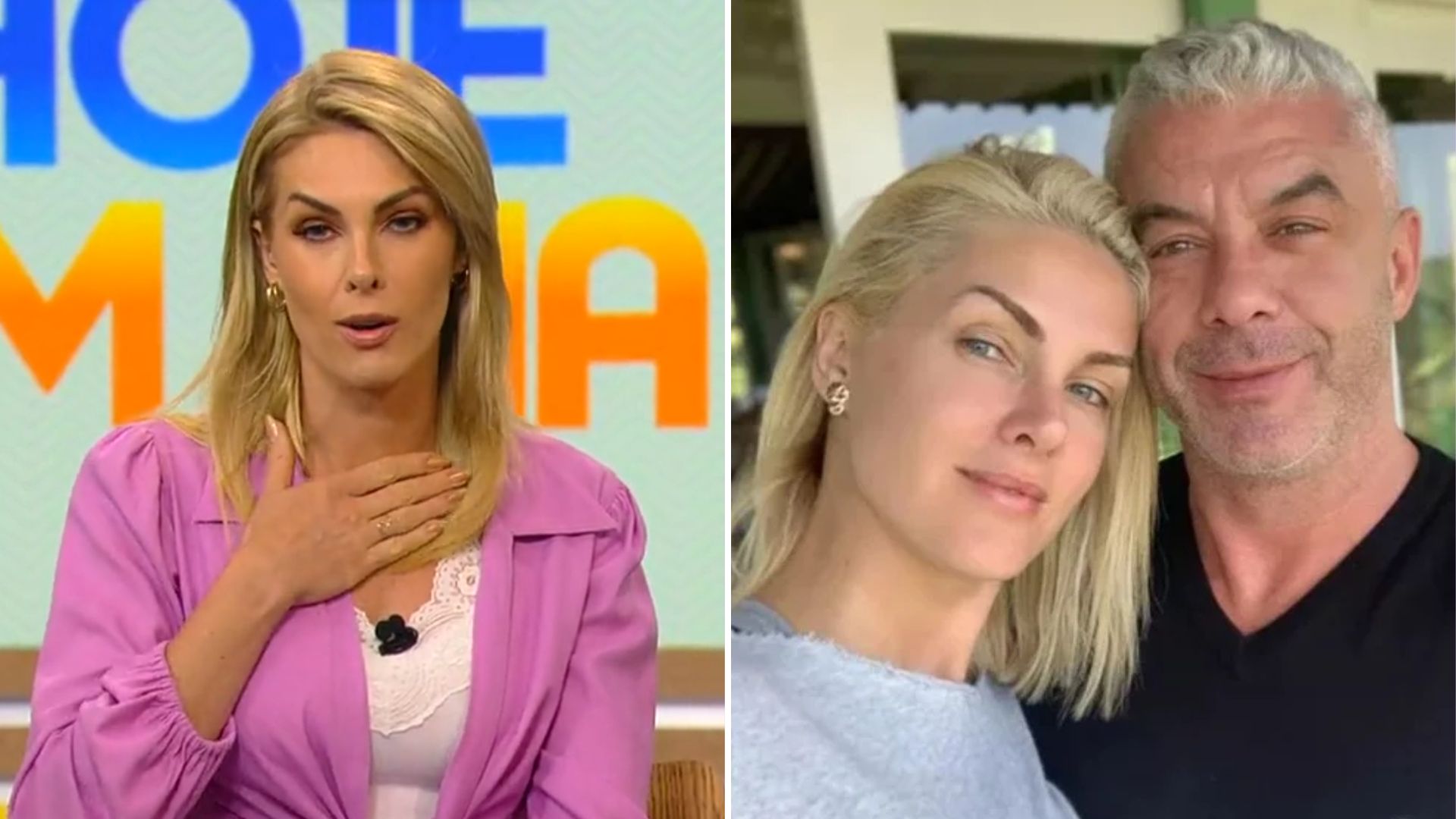 Fim Após Ser Agredida Por Marido Ana Hickmann Aparece Na Tv Sem Aliança