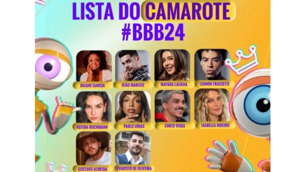 Cotados para o camarote do 'BBB 24' - Reprodução/Redes sociais