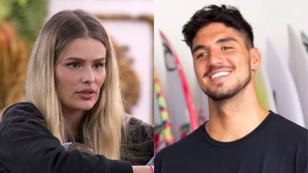 Yasmin Brunet, no 'BBB 24', e Gabriel Medina - Globoplay/Instagram