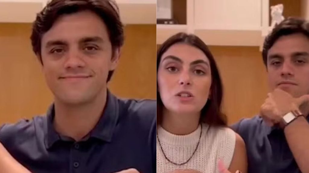 Felipe Simas e a esposa - Reprodução/Instagram