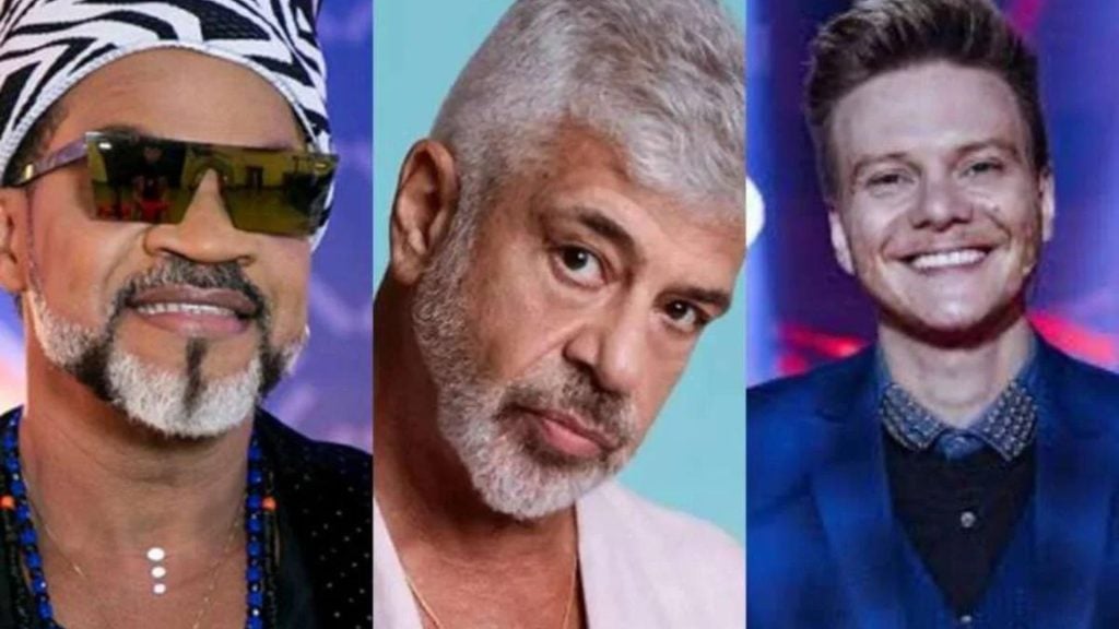 Lulu Santos, Carlinhos Brown e Michel Teló - Reprodução/TV Globo