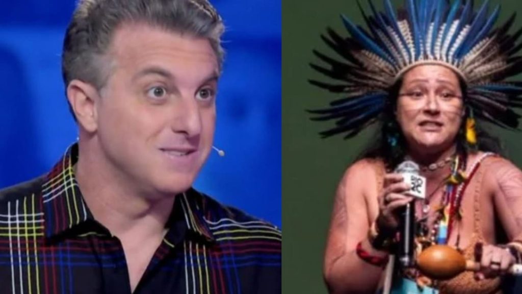 Luciano Huck e indigena - Foto/Reprodução