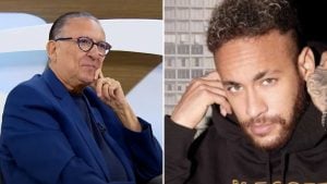 Galvão Bueno e Neymar Jr - Reprodução/TV Cultura/Instagram