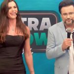 Alline Alves e Geraldo Luis no 'Ultra Show' - Reprodução/RedeTV!