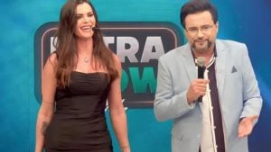 Alline Alves e Geraldo Luis no 'Ultra Show' - Reprodução/RedeTV!