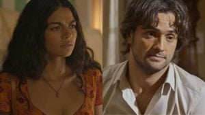 Quinota e Artur em 'No Rancho Fundo' - Reprodução/TV Globo