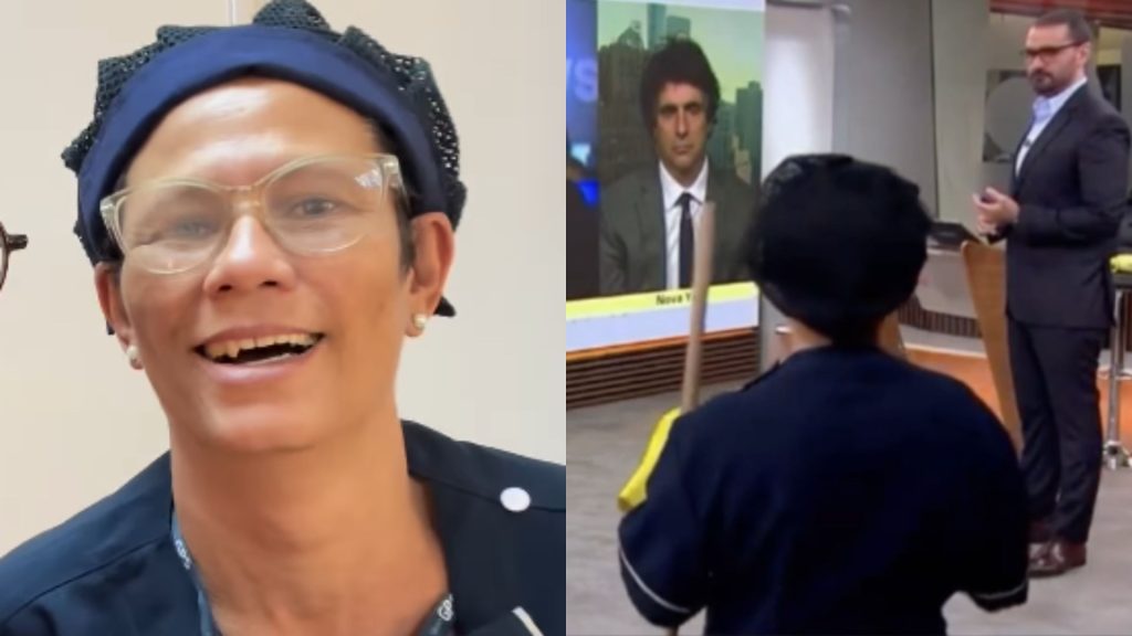 Rosana Silva, auxiliar de limpeza do 'Em Pauta' - Reprodução/Instagram/Globonews