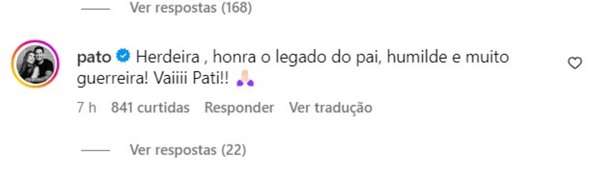 Alexandre Paror defende Patrícia Abravanel (Reprodução/Instagram)