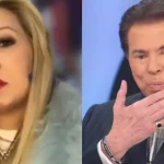 Chaline Grazik e Silvio Santos - Reprodução - SBT