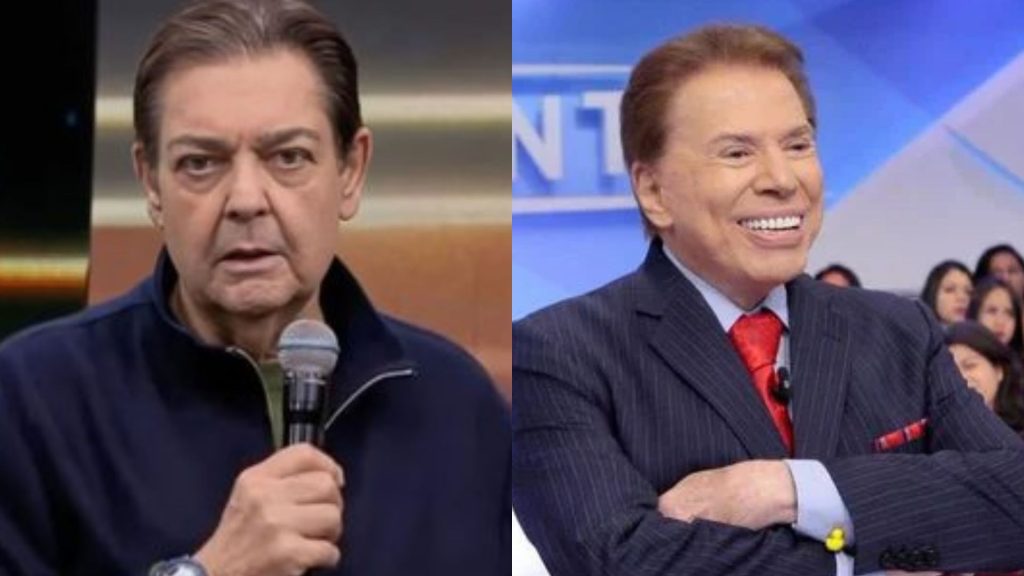 Faustão e Silvio Santos - Reprodução/Band/SBT