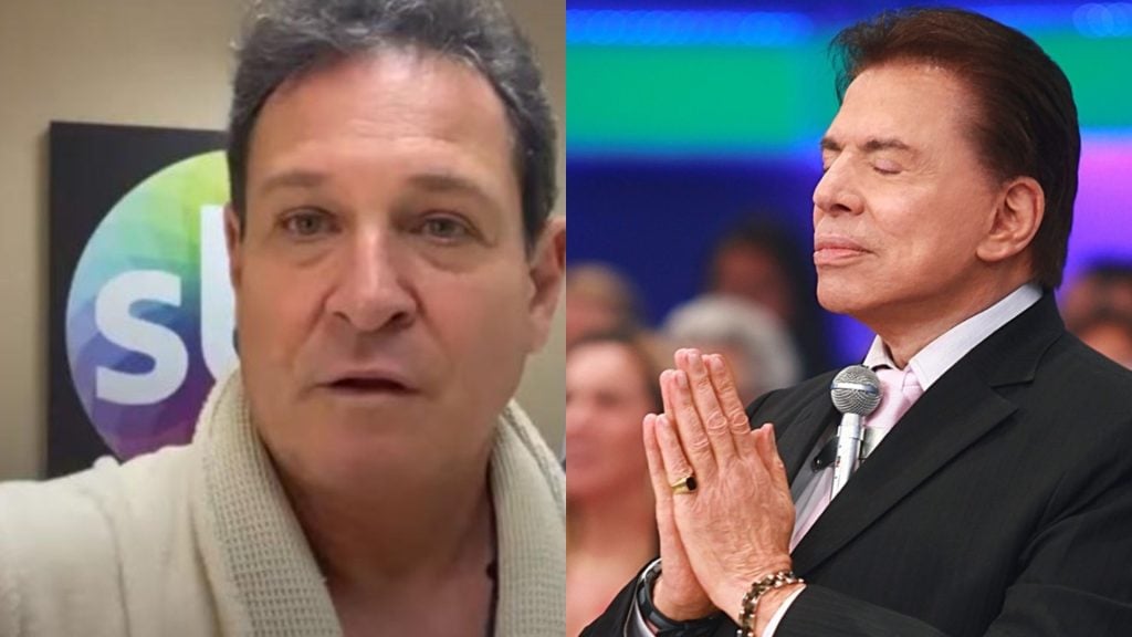 Luis Ricardo e Silvio Santos - Reprodução/SBT