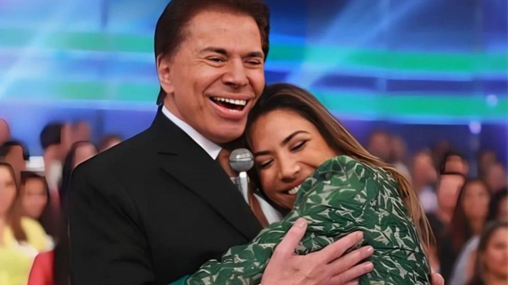 Patricia Abravanel abraça Silvio Santos - Reprodução/SBT