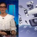 Renata Vasconcellos em Plantão da Globo