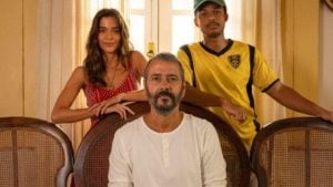 José Inocêncio (Marcos Palmeira), Mariana (Theresa Fonseca) e João Pedro (Juan Paiva) - Reprodução/TV Globo