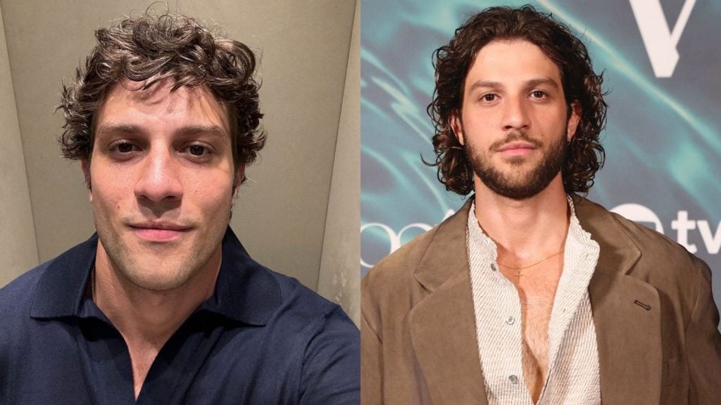 Chay Suede antes e depois para "Mania de Você" - Reprodução/Instagram