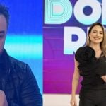 Rafael Perantunes e Rachel Sheherazade no 'Domingo Record' - Reprodução/Record TV