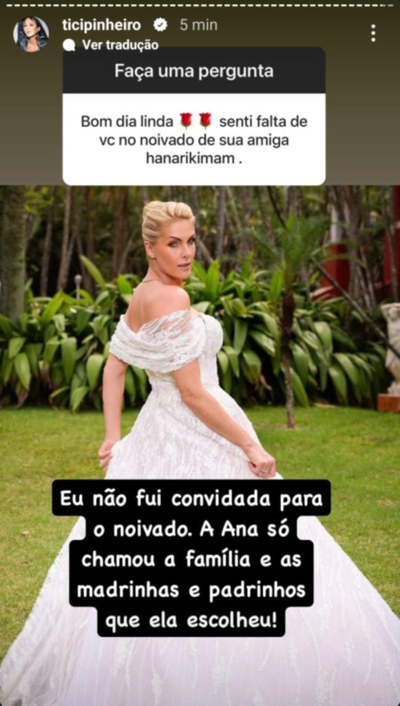 Story de Ticiane Pinheiro - Reprodução/Instagram