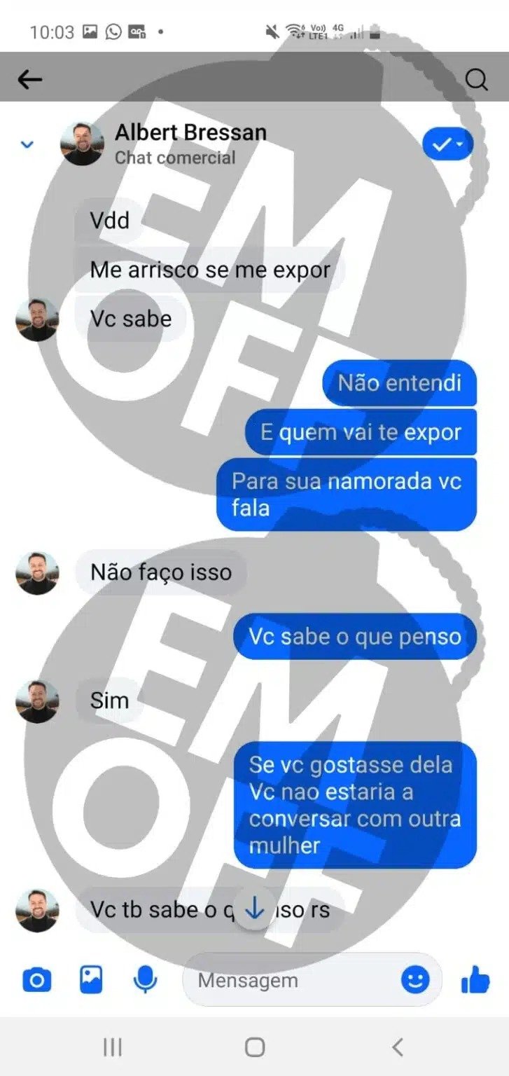 Conversas de peão são expostas (Em OFF)