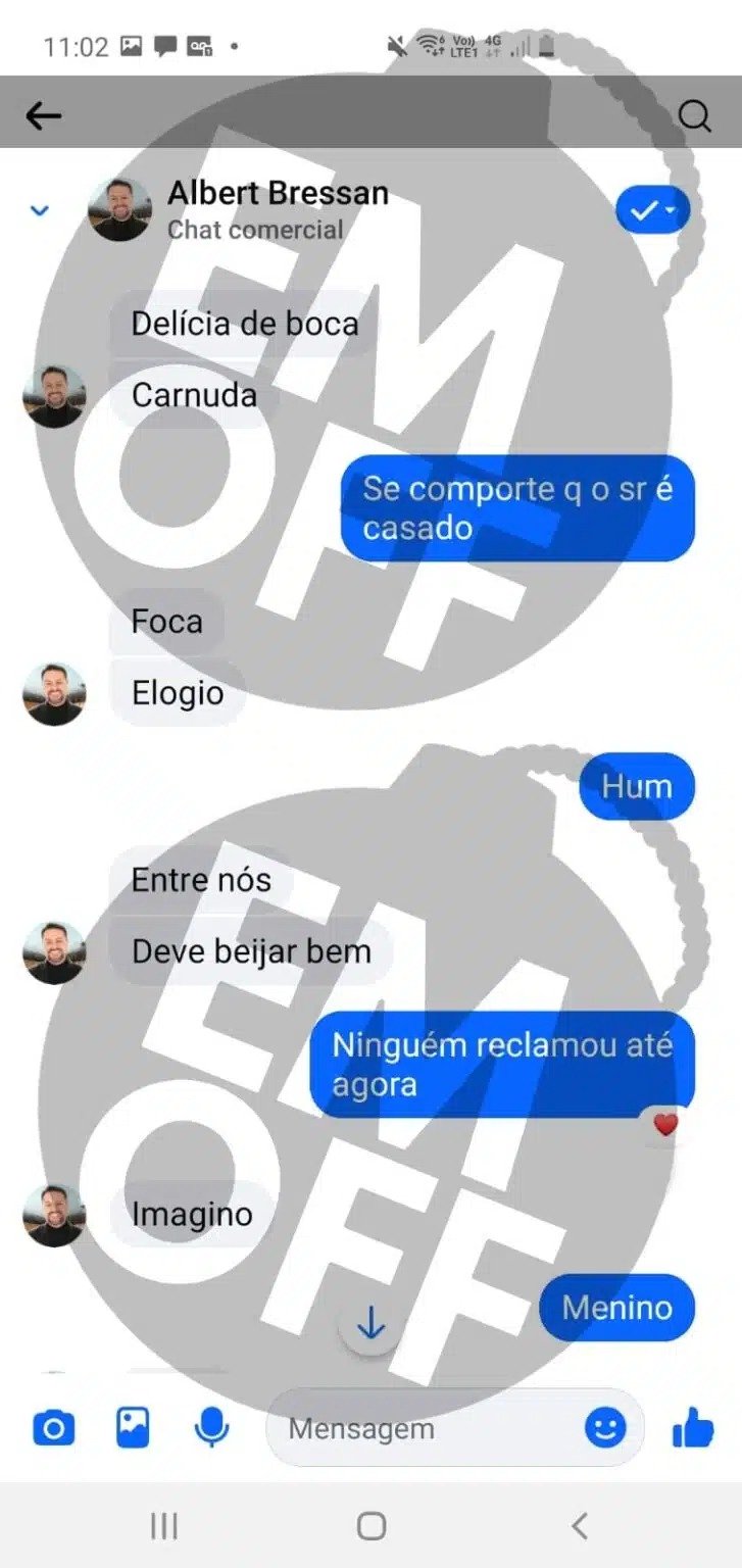 Conversas de peão são expostas (Em OFF)