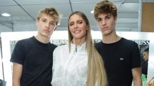 Fernanda Lima com os filhos, Francisco e João Hilbert - Foto: Brazil News