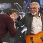 Gilberto Gil no "Caldeirão com Mion" - Reprodução/Globo