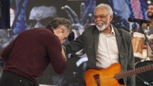 Gilberto Gil no "Caldeirão com Mion" - Reprodução/Globo