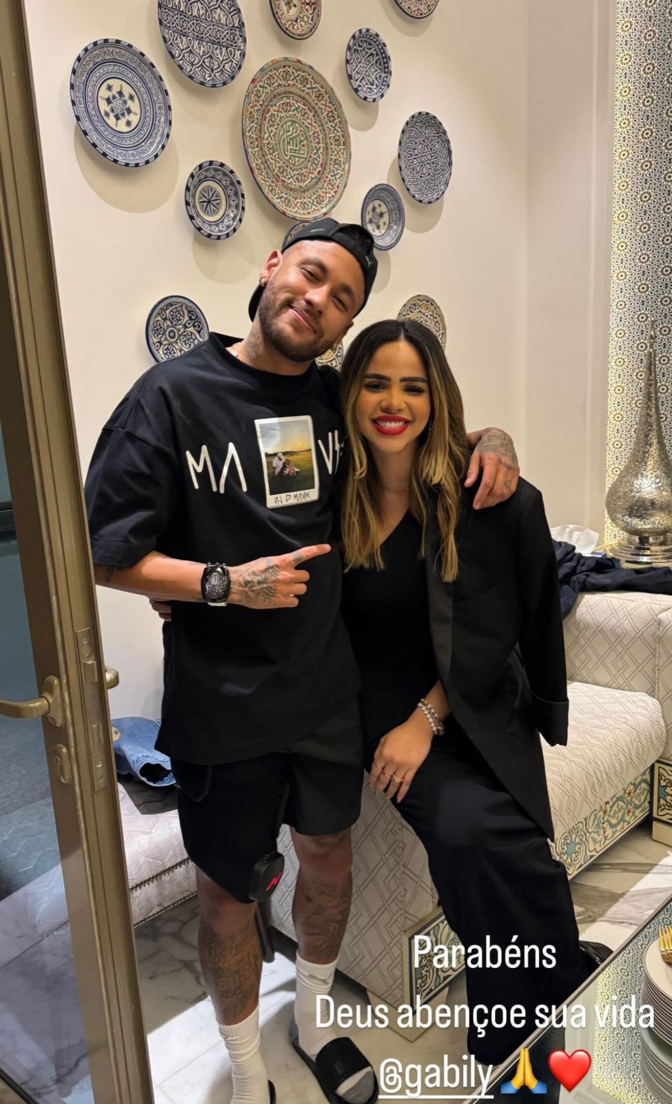 Neymar e Gabily (Reprodução/Instagram)