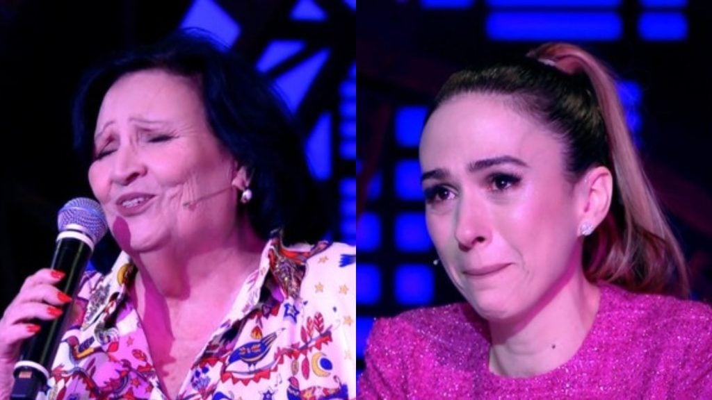 Dona Dea emociona Tata Werneck no "Lady Night" - Reprodução/Globo