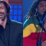 Cauã Reymond e Juan Paiva na Batalha do Lip Sync no 'Domingão'