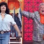 Fabiana Karla e Milton Cunha na 'Batalha do Lip Sync' no 'Domingão'