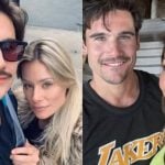 Nicolas Prattes, com a mãe, Giselle Prattes, e a namorada, Sabrina Sato